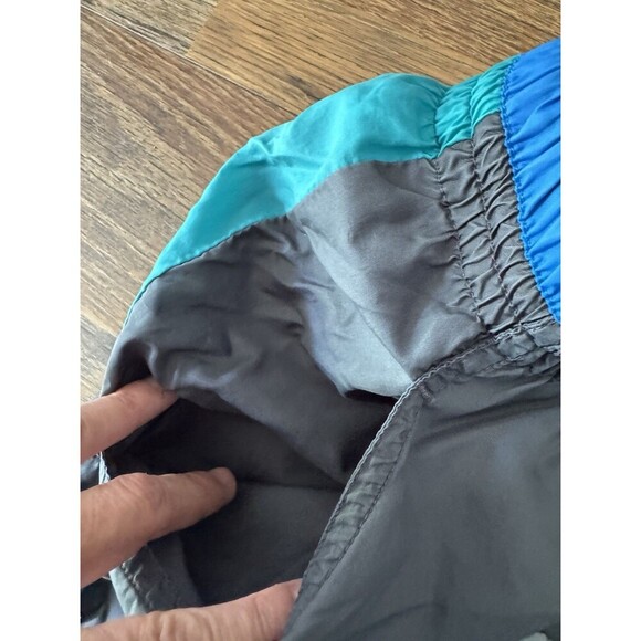 VINTAGE Nike Track Pants Mens L Gray Swoosh Track Jogger Baggy 90s - Picture 4 of 7